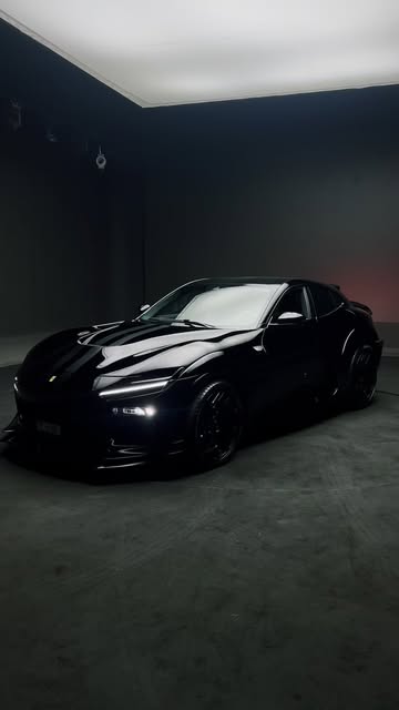 Black grand tourer